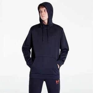 NWT‎ Under Armour UA Men’s Armour Fleece Navy Blue Pullover Hoodie Size Large